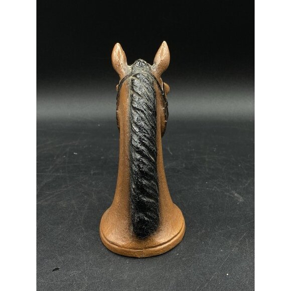 Rubal New York Horse Head Tan White Painted Cast Metal Bottle Opener Vintage - Picture 2 of 12